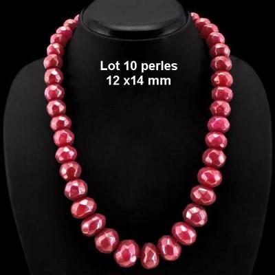 Prl 006c lot 10 perles 14mm rubis cachemire loisirs creatifs bijoux ethniques