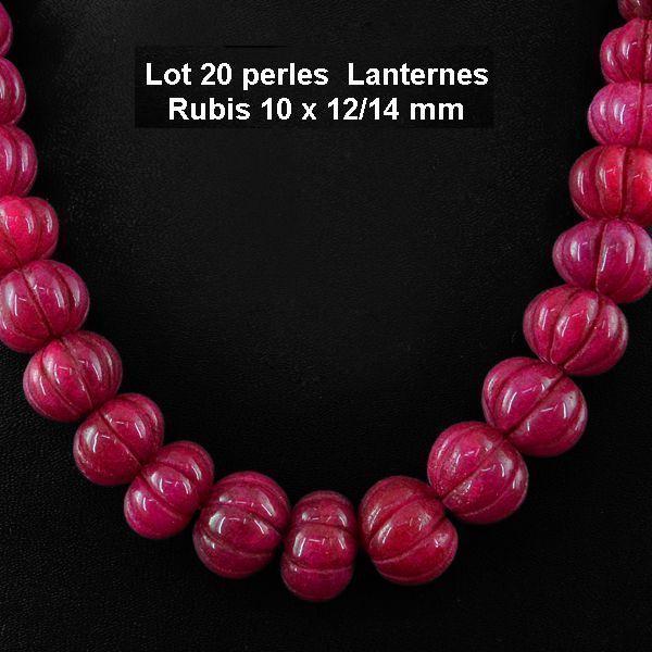 Prl 012c lot 20 perles lanternes rubis cachemire 68gr 10x12 14mm loisirs creatifs bijoux