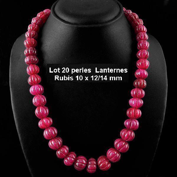 Prl 012d lot 20 perles lanternes rubis cachemire 68gr 10x12 14mm loisirs creatifs bijoux