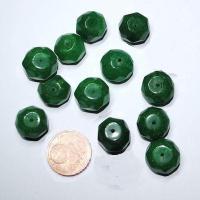 Prl 032 pem 007 lot 12xperle emeraude facettee 7x9mm 14gr loisirs creatifs 1