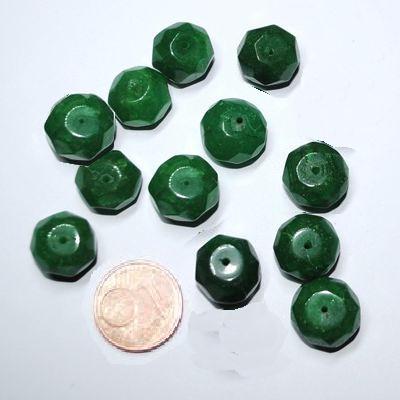Prl 032 pem 007 lot 12xperle emeraude facettee 7x9mm 14gr loisirs creatifs 1