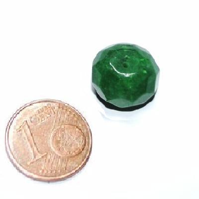 Prl 032 pem 007 lot 12xperle emeraude facettee 7x9mm 14gr loisirs creatifs 2