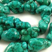 Prl 039 perle turquoise naturelle bleue 15x15 achat vente loisirs creatifs 2 
