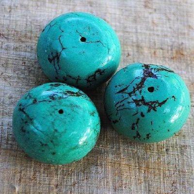 Prl 041 perles turquoise 30x20mm achat vente loisirs creatifs 1 