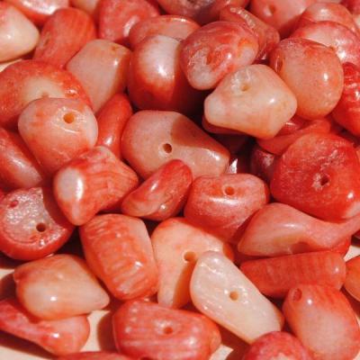 Prl 050 perles corail rose rondelle polie achat vente loisirs creatifs 1 