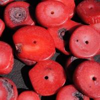 Prl 053 perles corail rouge 18x12mm 50gr achat vente loisirs creatifs 3 
