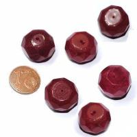 Prl 069 6xperles rubis cachemire 14x17mm 36gr achat vente bijoux loisirs creatifs 1 