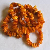 Prl 074 lot perles ambre baltique 50gr 64cm 10x15mm ethnique 5 