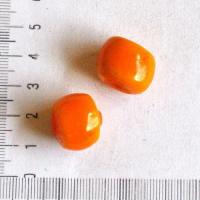 Prl 075 2 perles ambre boucles oreilles 8gr 16x16mm ethnique 3 