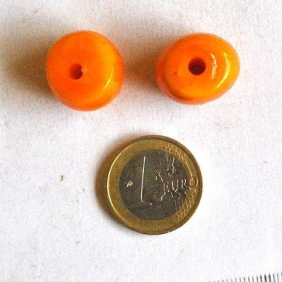 Prl 075 2 perles ambre boucles oreilles 8gr 16x16mm ethnique 1 