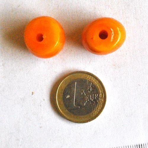 Prl 075 2 perles ambre boucles oreilles 8gr 16x16mm ethnique 4