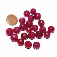 Pru 003a 22xperles rubis cachemire rondes polies 9mm 25gr achat vente bijoux loisirs creatifs