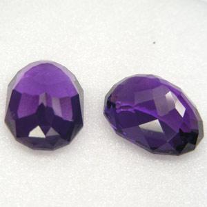 Pta 005c 2xamethyste 19x14x10mm 31carats afrique pierre semi precieuse