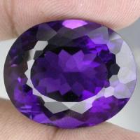 Pta 009b amethyste 26x22x14mm 48carats afrique pierre semi precieuse