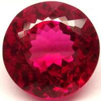 Ptp 005a topaze rouge 21x21x11mm pierre taillee joaillerie