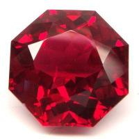 Ptp 006a topaze rouge 12x10mm pierre taillee joaillerie