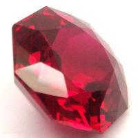 Ptp 006b topaze rouge 12x10mm pierre taillee joaillerie