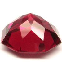 Ptp 006c topaze rouge 12x10mm pierre taillee joaillerie
