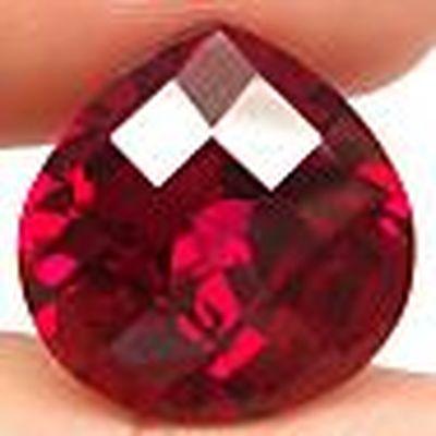 Ptp 007a topaze rouge 16x10mm pierre taillee joaillerie