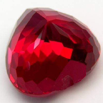 Ptp 007c topaze rouge 16x10mm pierre taillee joaillerie