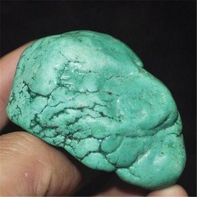 Ptq 061 turquoise verte tibet tibetaine arizona 76gr 55x40x30mm pierres brutes polies 1