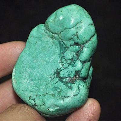 Ptq 061 turquoise verte tibet tibetaine arizona 76gr 55x40x30mm pierres brutes polies 1 