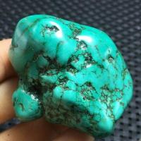 Ptq 071 turquoise verte tibet tibetaine 61gr 48x40x25mm pierre gemme lithotherapie reiki 2 