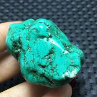 Ptq 072a turquoise verte tibet 63gr 49x38x28mm pierre brute polie vente 5 