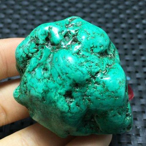 Ptq 072a turquoise verte tibet 63gr 49x38x28mm pierre brute polie vente 6 