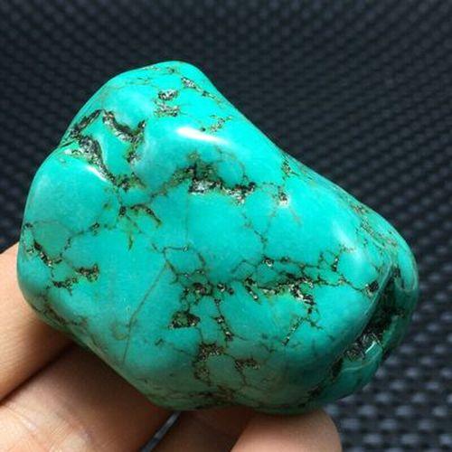 Ptq 073 turquoise verte tibet tibetaine 96gr 55x42x30mm pierre gemme lithotherapie reiki 1 