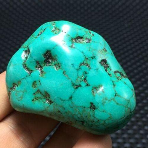 Ptq 073 turquoise verte tibet tibetaine 96gr 55x42x30mm pierre gemme lithotherapie reiki 5 