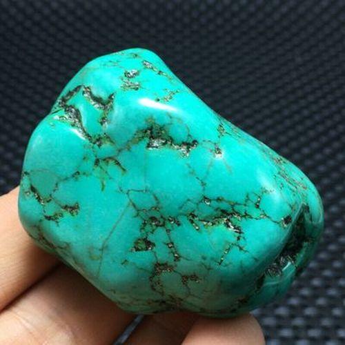 Ptq 073 turquoise verte tibet tibetaine 96gr 55x42x30mm pierre gemme lithotherapie reiki 6 