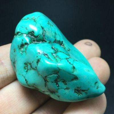 Ptq 078c turquoise verte tibet tibetaine 59gr 51x36x23mm pierre gemme lithotherapie reiki 1