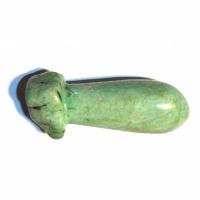 Scu 001a perle prehistorique phallus amazonite 43gr 70x26 phallique amulette loisirs creatifs