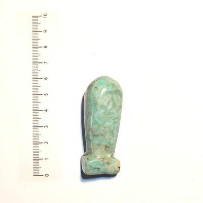 Scu 003b perle prehistorique phallus amazonite 38gr 60x22 phallique amulette loisirs creatifs