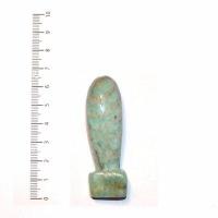 Scu 004b perle prehistorique phallus amazonite 35gr 65x20 phallique amulette loisirs creatifs