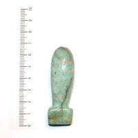 Scu 004d perle prehistorique phallus amazonite 35gr 65x20 phallique amulette loisirs creatifs