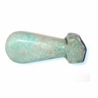 Scu 005a perle prehistorique phallus amazonite 38gr 65x25 phallique amulette loisirs creatifs