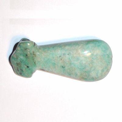 Scu 005c perle prehistorique phallus amazonite 38gr 65x25 phallique amulette loisirs creatifs