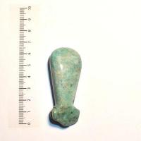 Scu 005d perle prehistorique phallus amazonite 38gr 65x25 phallique amulette loisirs creatifs