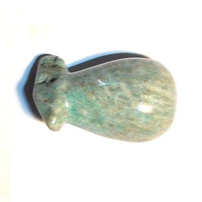 Scu 006c perle prehistorique phallus amazonite 35gr 45x25 phallique amulette loisirs creatifs