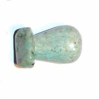 Scu 007c perle prehistorique phallus amazonite 38gr 45x30 phallique amulette loisirs creatifs