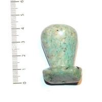 Scu 007d perle prehistorique phallus amazonite 38gr 45x30 phallique amulette loisirs creatifs