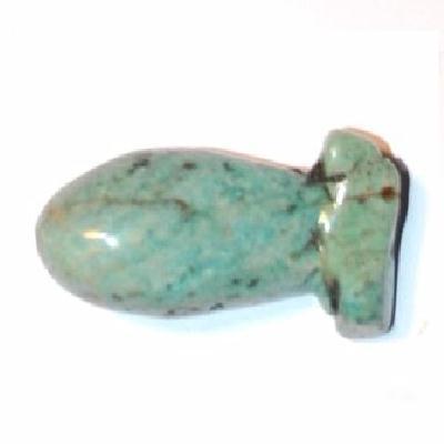 Scu 008a perle prehistorique phallus amazonite 29gr 50x25 phallique amulette loisirs creatifs