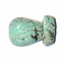 Scu 009a perle prehistorique phallus amazonite 32gr 45x30 phallique amulette loisirs creatifs