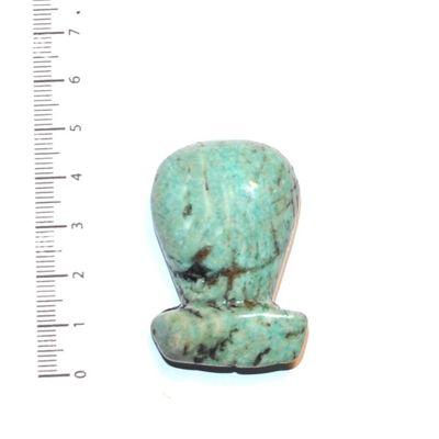 Scu 009b perle prehistorique phallus amazonite 32gr 45x30 phallique amulette loisirs creatifs
