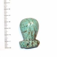 Scu 009d perle prehistorique phallus amazonite 32gr 45x30 phallique amulette loisirs creatifs