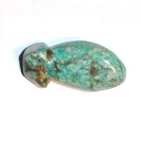 Scu 010c perle prehistorique phallus amazonite 32gr 55x22 phallique amulette loisirs creatifs