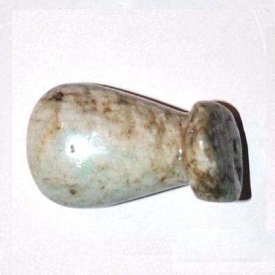Scu 012c perle prehistorique phallus amazonite 29gr 45x25 phallique amulette loisirs creatifs