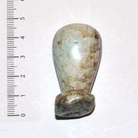 Scu 012d perle prehistorique phallus amazonite 29gr 45x25 phallique amulette loisirs creatifs